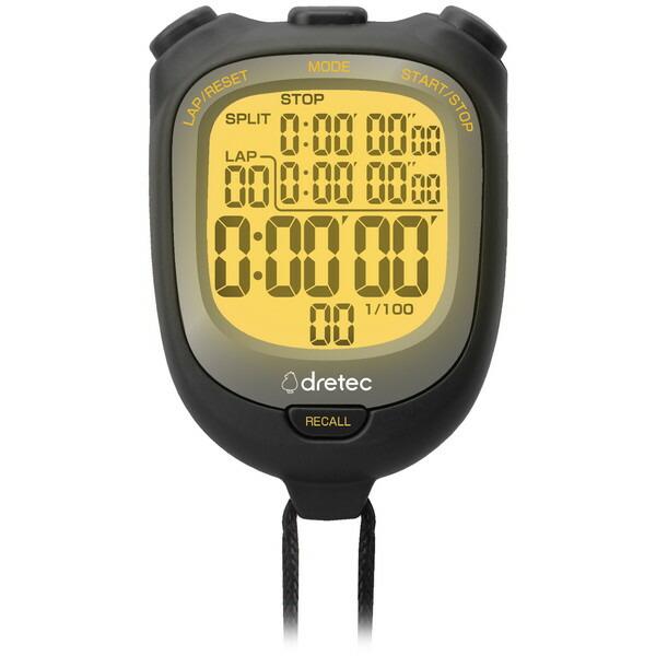 DRETEC SW-123BK ブラック ストップウォッチ 「スピールL」