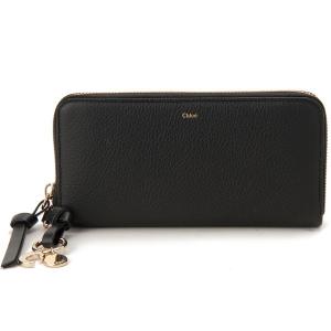 Chloe クロエ ラウンド長財布 財布 CHC21WP941 F57 001 ALPHABET LONG ZIPPED WALLET BLACK アルファベット ブラック 黒 シンプル 誕生日 プレゼント 並行輸入品｜aprice