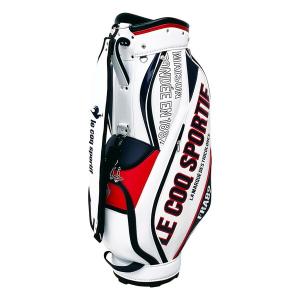 ルコック　キャディバック　キャディーバック　軽量　ホワイト 〇ルコックゴルフ レディース 軽量 キャディバッグ｜デサント