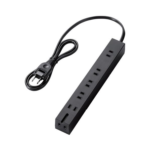 マルチタップ ELECOM エレコム T-KF01-2610BK 回転機能タップ 6個口(内3ピン1...