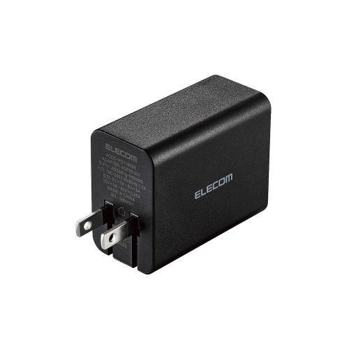 USB充電器 ELECOM ACDC-PD1165BK ACアダプター 65W タイプC ブラック ...