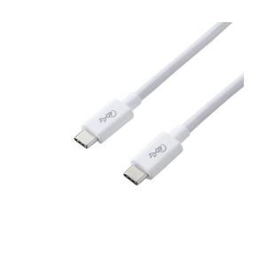 ELECOM USB4-CC5P08WH USB4ケーブル C-Cタイプ 認証品 PD対応 40Gbps 0.8m ホワイト メーカー直送｜aprice