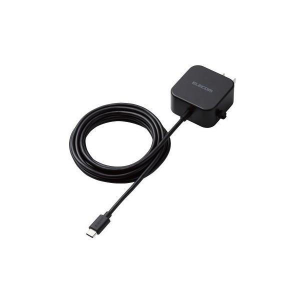 ELECOM MPA-ACC21BK ブラック スマホ充電器 AC充電器 タイプC USB-C ケー...