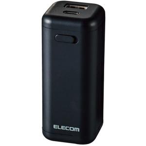 ELECOM DE-KD02BK ブラック モバイルバッテリー/乾電池式/A-Cケーブル付属/単3電池4本付属｜aprice