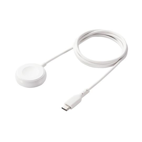 ELECOM MPA-AWCS12WH ホワイト Apple Watch 磁気充電ケーブル (USB...