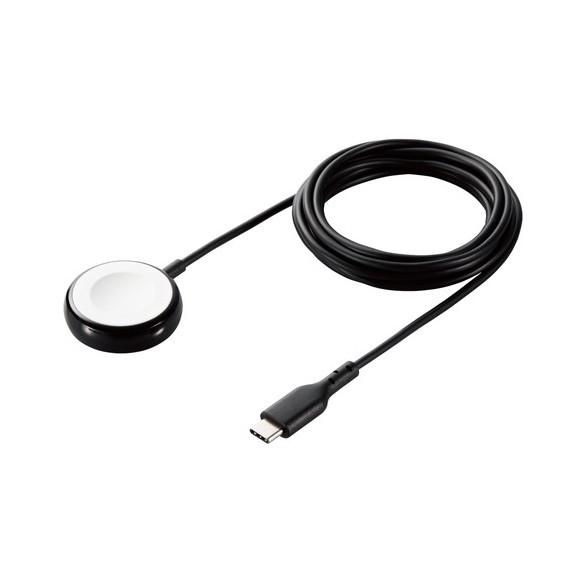 ELECOM MPA-AWCS20BK ブラック Apple Watch 磁気充電ケーブル (USB...