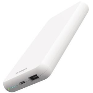 モバイルバッテリー ELECOM エレコム DE-C38-10000WH 10000mAh 大容量 入出力(Type-C×1) 出力(USB-A×1) おまかせ充電対応 (PSE適合) ホワイト｜aprice