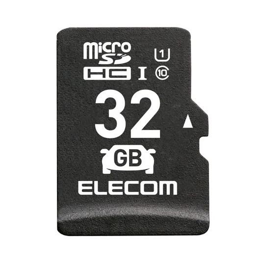 ELECOM MF-DRMR032GU11 ブラック microSDHCメモリカード 32GB (ド...