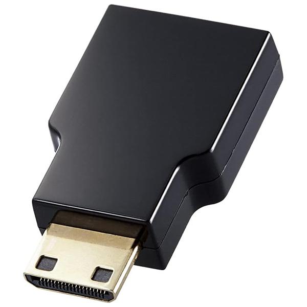 エレコム AD-HDACS3BK HDMI変換アダプター/AF-CM(mini)/スリムタイプ/ブラ...