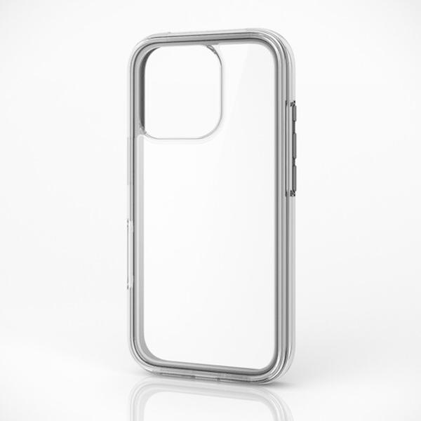 ELECOM PM-A24CHVAIR2BK ブラック×クリア MUBRAIN iPhone16 P...