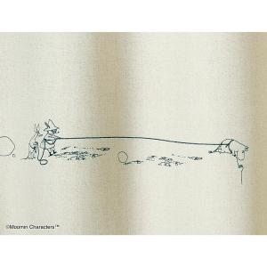 スミノエ ムーミン 遮光カーテン デニムボーダー 100×200cm アイボリー