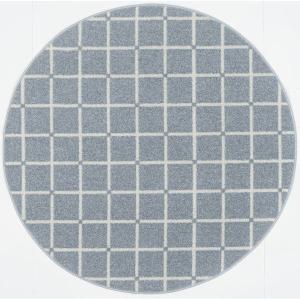 スミノエ 13476238 150×150cm BL 洗える ラグ オセロ 150×150cm正円 ブルーの商品画像