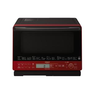 加熱水蒸気オーブンレンジ 31L 日立 HITACHI ヘルシーシェフ MRO-S8Z-R スチームオーブンレンジ 電子レンジ 赤 フラット庫内 温め 解凍 オート調理 一人暮らし
