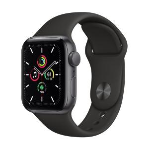 スマートウォッチ APPLE MYDP2J/A ブラックスポーツバンド SE GPSモデル 40mm Apple Watch アップルウォッチ