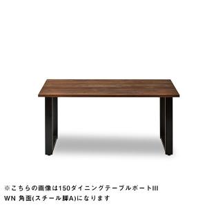 関家具 334709 200ダイニングテーブル ボートIII WN 角面(スチール脚A) NIPPONAIRE メーカー直送｜aprice