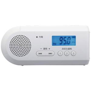 TOSHIBA（東芝） 防災ラジオ ワイドFM対応 ホワイト TY-JKR6-W