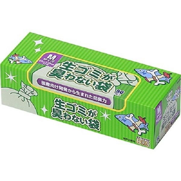 クリロン化成 生ゴミが臭わない袋 BOS 生ゴミ用箱型 Mサイズ 白色 90枚 ゴミ袋