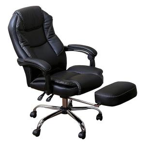 オフィスチェア フットレスト付き パーソナルチェア リクライニングチェア オットマン一体型 椅子 イス インテリア 家具 ビジネス メーカー直送