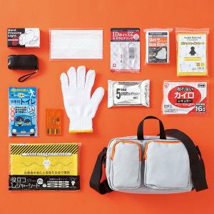 DCM BRAND 山善 防災バッグ30点セット 防災セット 防災士監修 1人用