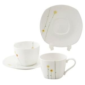 エインズレイ.デイジーチェーン　ティーセット エインズレイ〈デイジーチェーン〉 ペアティーカップ&ソーサー