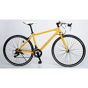 21Technology 700C イエロー ロードバイク（700×28C・14段変速） メーカー直送