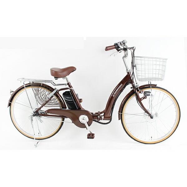 21Technology DA243 チョコブラウン 折畳電動アシスト自転車（24インチ・3段変速）...