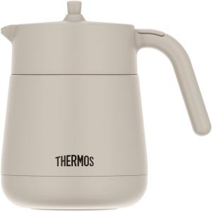 THERMOS 真空断熱ティーポット ライトグレー TTE-700｜aprice