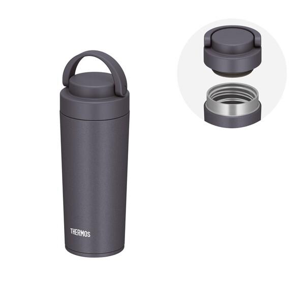 THERMOS JOV-420-MGY メタリックグレー 真空断熱ケータイタンブラー (420ml)