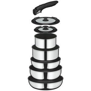 燕三 IH対応ハンドル着脱式鍋4点セット 蒸し台付 EM-032 ( 1セット