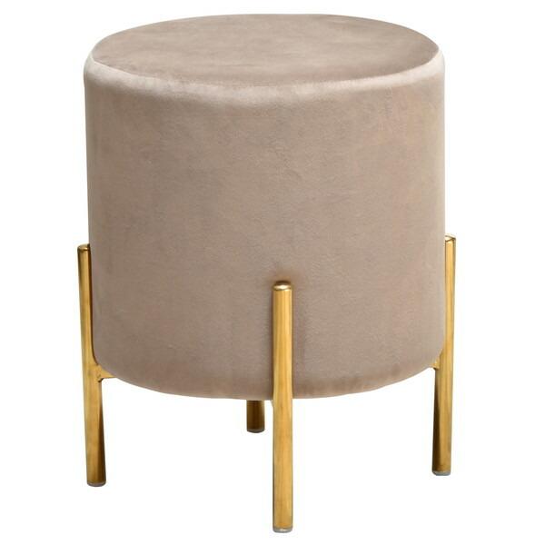 B.Bファニシング ONSU-0073BGE マーメイド円柱スツール ベージュ メーカー直送