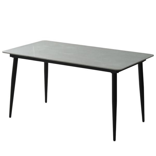 B.Bファニシング LUDT0278CELGY ライトグレー LUCY ダイニングテーブル幅140 ...