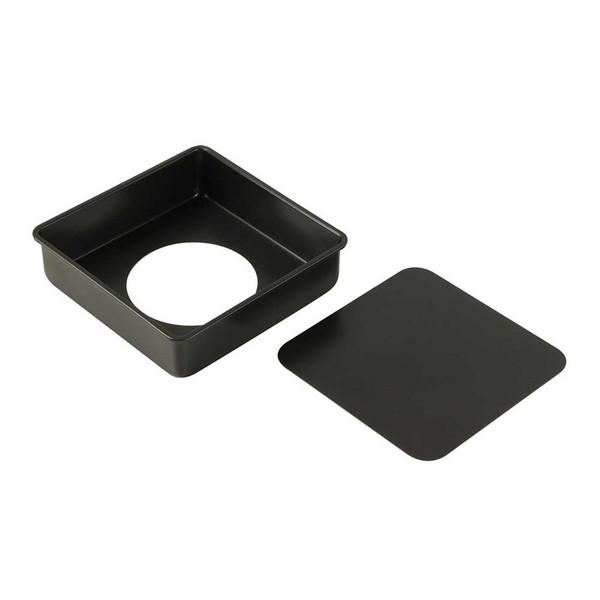 リバティーコーポレーション LD-528 ケーキ型 18cm スクエア 底取れ式 シリコン加工 製菓...