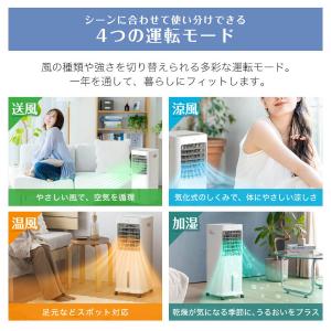 温冷風扇 温冷風機 左右首振り 冷暖風切替 加...の詳細画像5