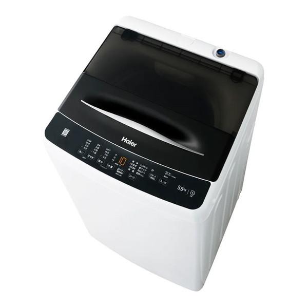 洗濯機 縦型 5.5kg 簡易乾燥機能付き洗濯乾燥機 ハイアール Haier JW-U55B(K) ...