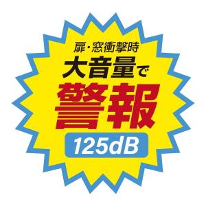 ハック 衝撃感知機能式スリム防犯アラーム HA...の詳細画像4