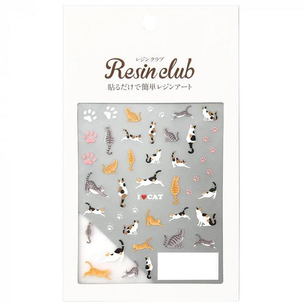 イングカワモト レジンクラブ レジンシール トラとミケ (両面印刷)