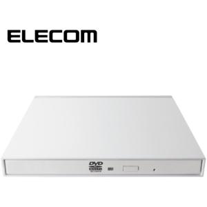 DVDドライブ ELECOM エレコム LDR-PMK8U2CLWH DVDマルチ ドライブ 外付け mini-B USB2.0 USB ケーブル付き ホワイト メーカー直送｜aprice