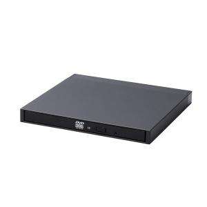 ELECOM LDR-PML8U3LBK DVDドライブ 外付け ポータブル USB3.2(Gen1) 薄型 書き込みソフト付 Mディスク対応 CD対応 ブラック メーカー直送