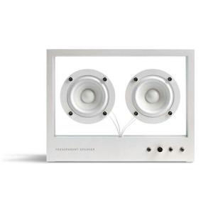 TRANSPARENT SPEAKER SMALL Bluetoothスピーカー ホワイト ステレオ TRANSPARENT SOUND TPS-02 サスティナブル｜aprice