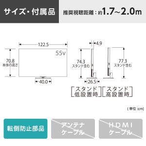 テレビ 55型 有機ELテレビ TVS REG...の詳細画像1