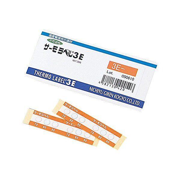日油技研工業 3.00E-80 サーモラベル3点表示屋外対応型 不可逆性 80度 (1箱20枚入) ...