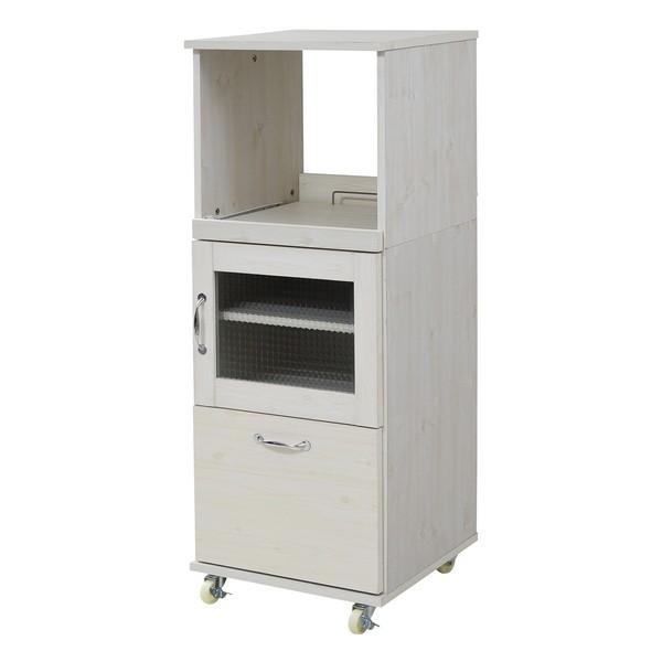 レンジ台 ロータイプ 45cm幅 Lycka land リュッカランド シリーズ ホワイト JKプラ...