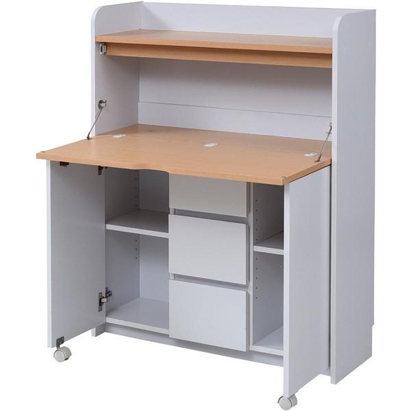 ライティングデスク 薄型デスク 省スペース 学習デスク リビングデスク ママデスク FWD-0278...