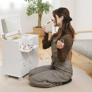 コスメワゴン キャスター付き 完成品 コスメボ...の詳細画像1