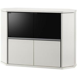 テレビ台 コーナー 幅100 テレビボード テレビラック キャスター付き ハイタイプ おしゃれ 北欧 収納 ホワイト 43インチ対応