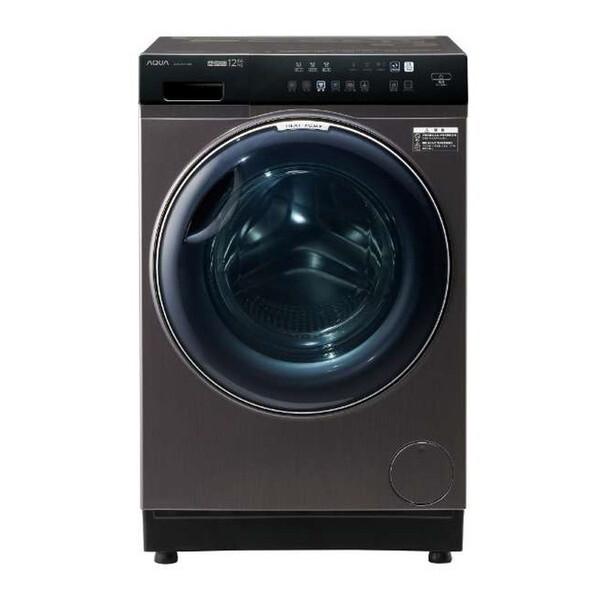 洗濯機 ドラム式洗濯機 AQUA 洗濯12kg/乾燥6.0kg 右開き AQW-DX12P-R-K ...