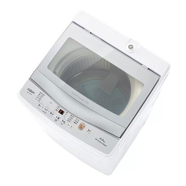 洗濯機 全自動洗濯機 AQUA 5.0kg AQW-S5P-W ホワイト 新生活 一人暮らし 単身 ...