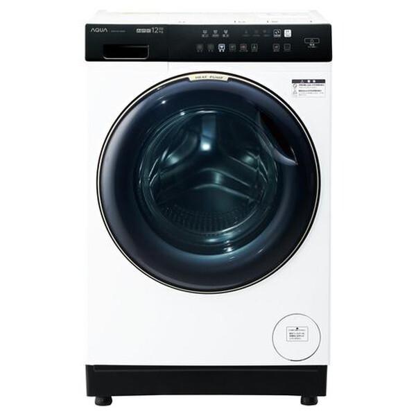 洗濯機 縦型 12kg ドラム式洗濯機 アクア AQW-DX12R-R-W ホワイト まっ直ぐドラム...