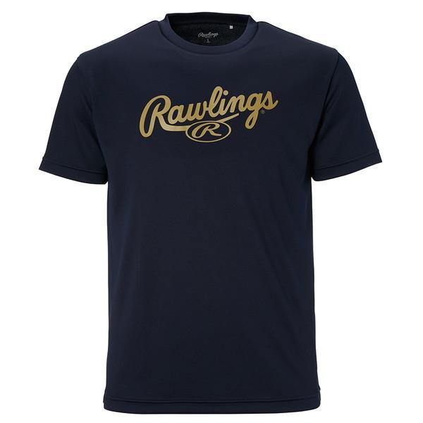 Rawlings ローリングス 野球 Tシャツ スクリプトロゴTシャツ ネイビー/オリーブ AST1...