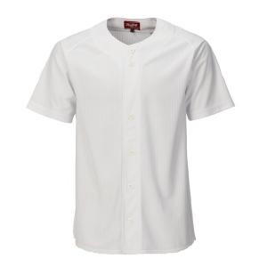 Rawlings ローリングス 野球 ベースボールシャツ フルボタンベースボールシャツ ホワイト ATS13S02-W-XO Wの商品画像
